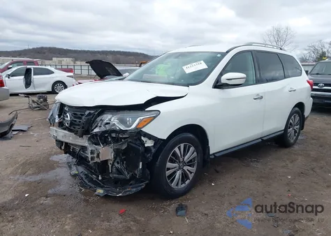 2018 Nissan Pathfinder S из США, поврежденный, VIN 5N1DR2MM6JC647790
